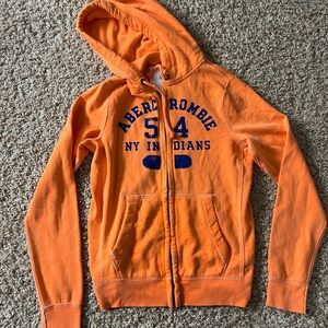 Abercrombie & Fitch Vibrant Orange Hoodie brand new